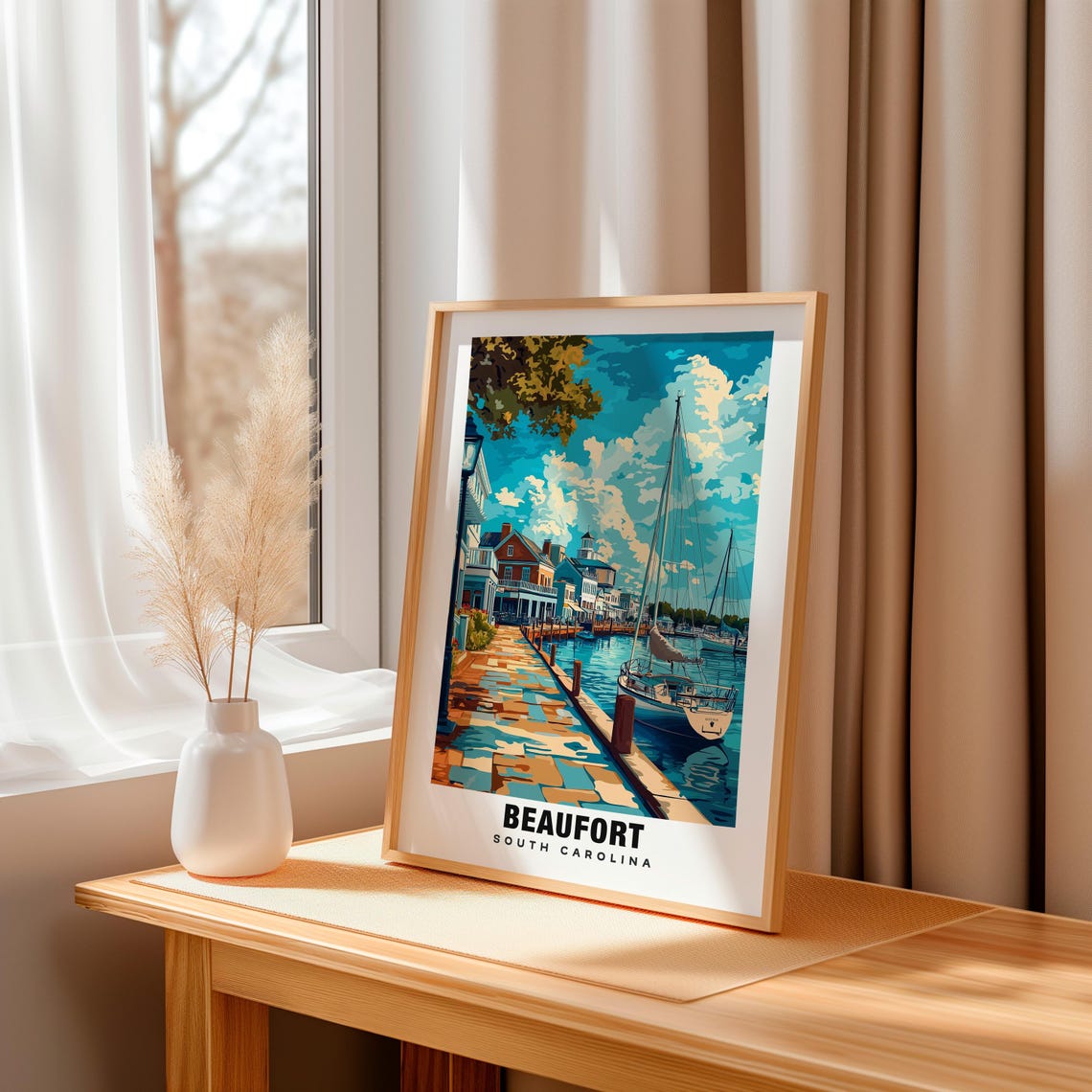 Beaufort Print South Carolina Poster Beaufort Views Beaufort Landmarks Beaufort City South Carolina Charm Beaufort Beauty Beaufort - Image 3
