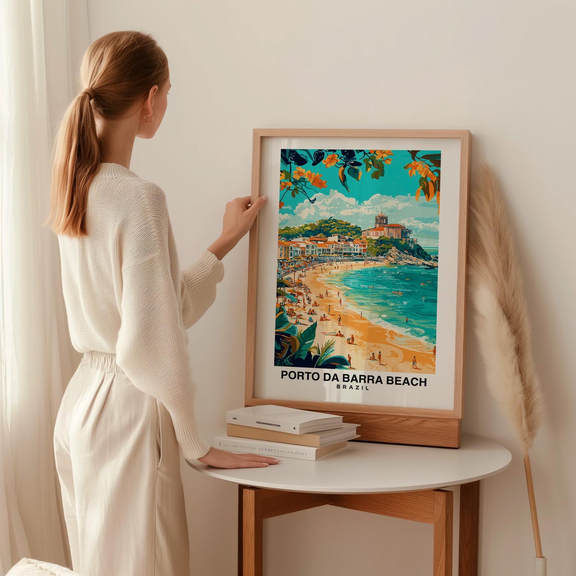 Porto Da Barra Beach Travel Print Wall Art Salvador Brazil City Print Porto Da Barra Beach Travel Gift Porto Da Barra Beach Poster - Image 2