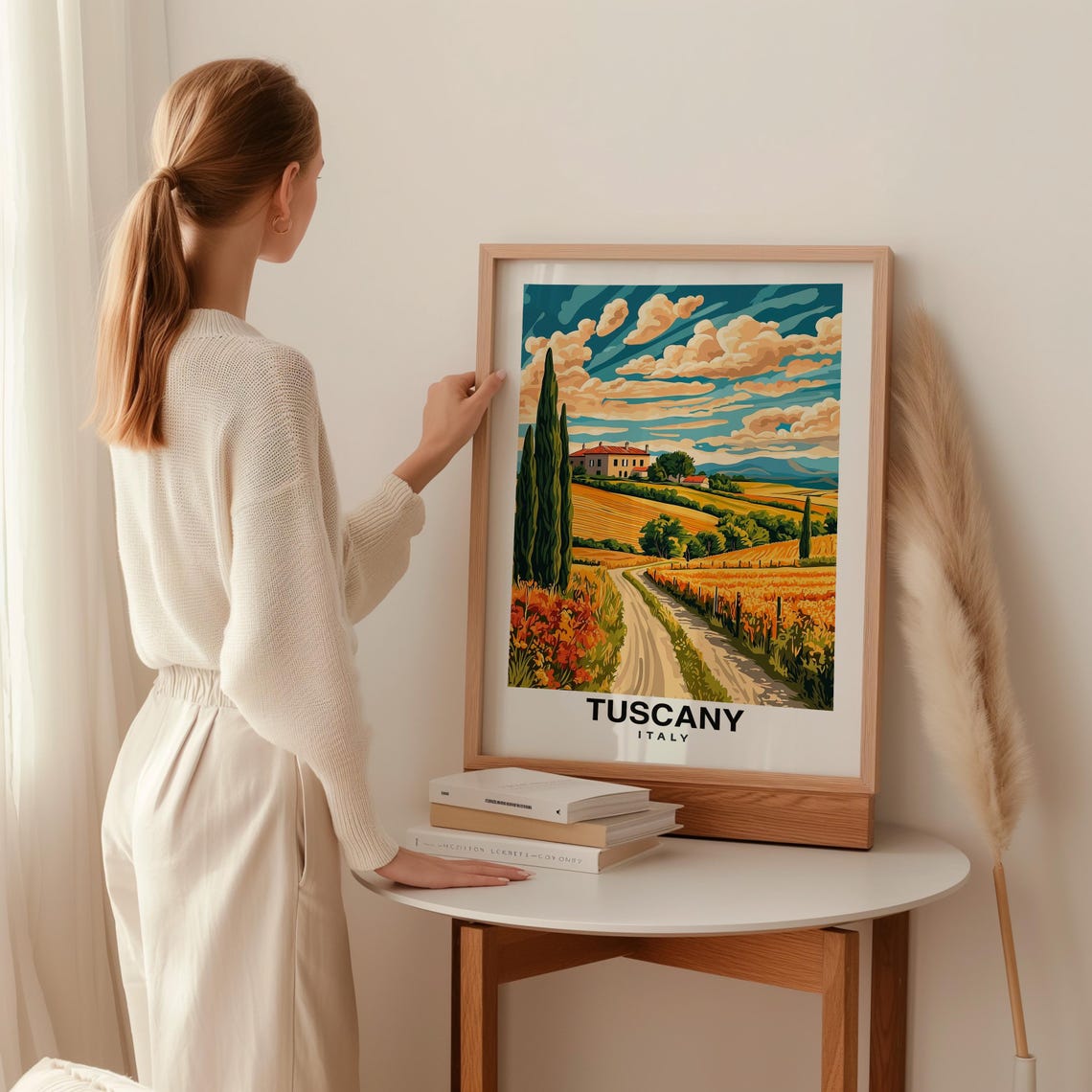 Tuscany Print Italy Poster Travel Wall Art Landscape Print Europe Poster Scenic Art Countryside Decor Vineyard Print Travel Poster - Image 2