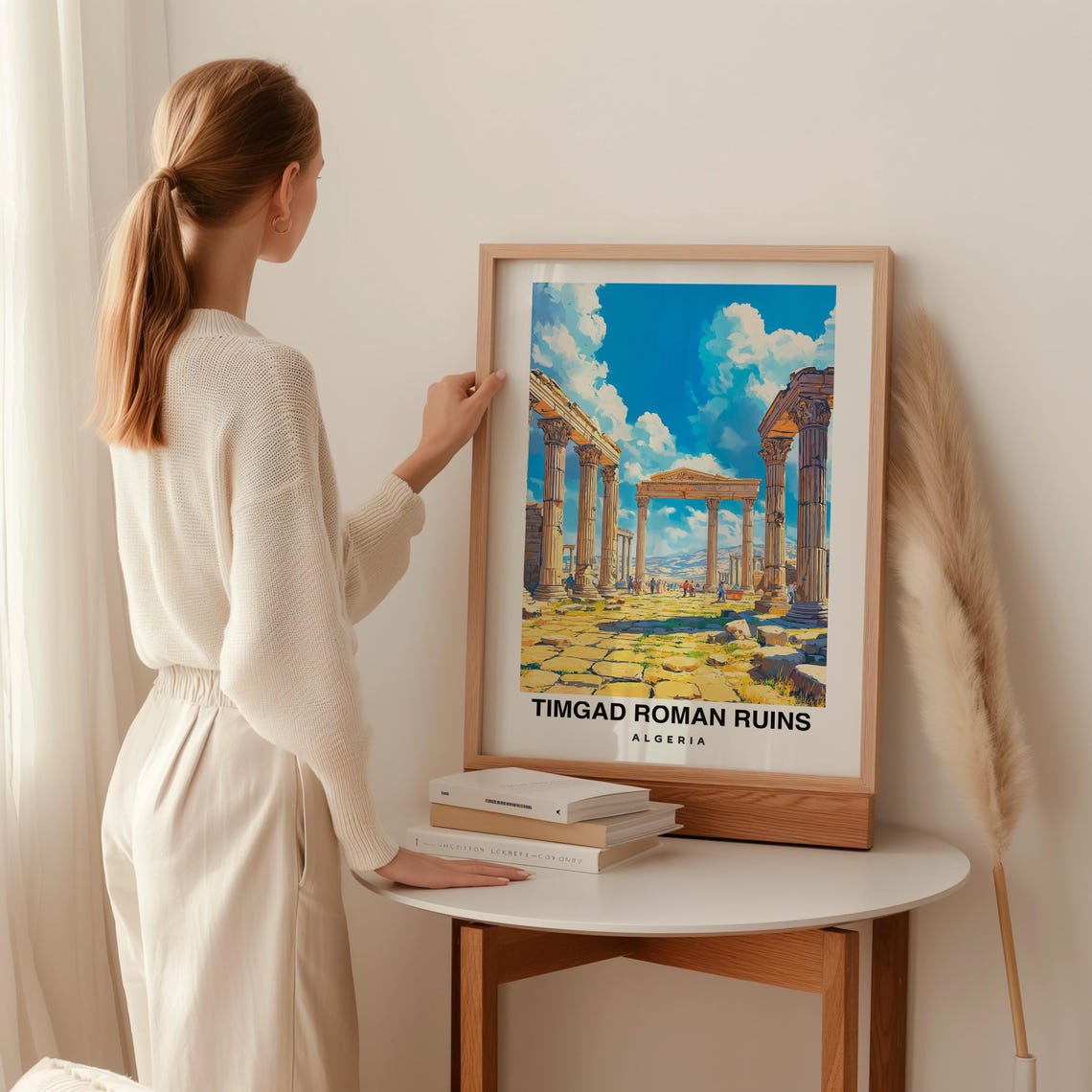 Timgad Roman Ruins Travel Print Wall Art Timgad Algeria City Print Travel Gift Wall Art Algeria Culture Africa Art - Image 2