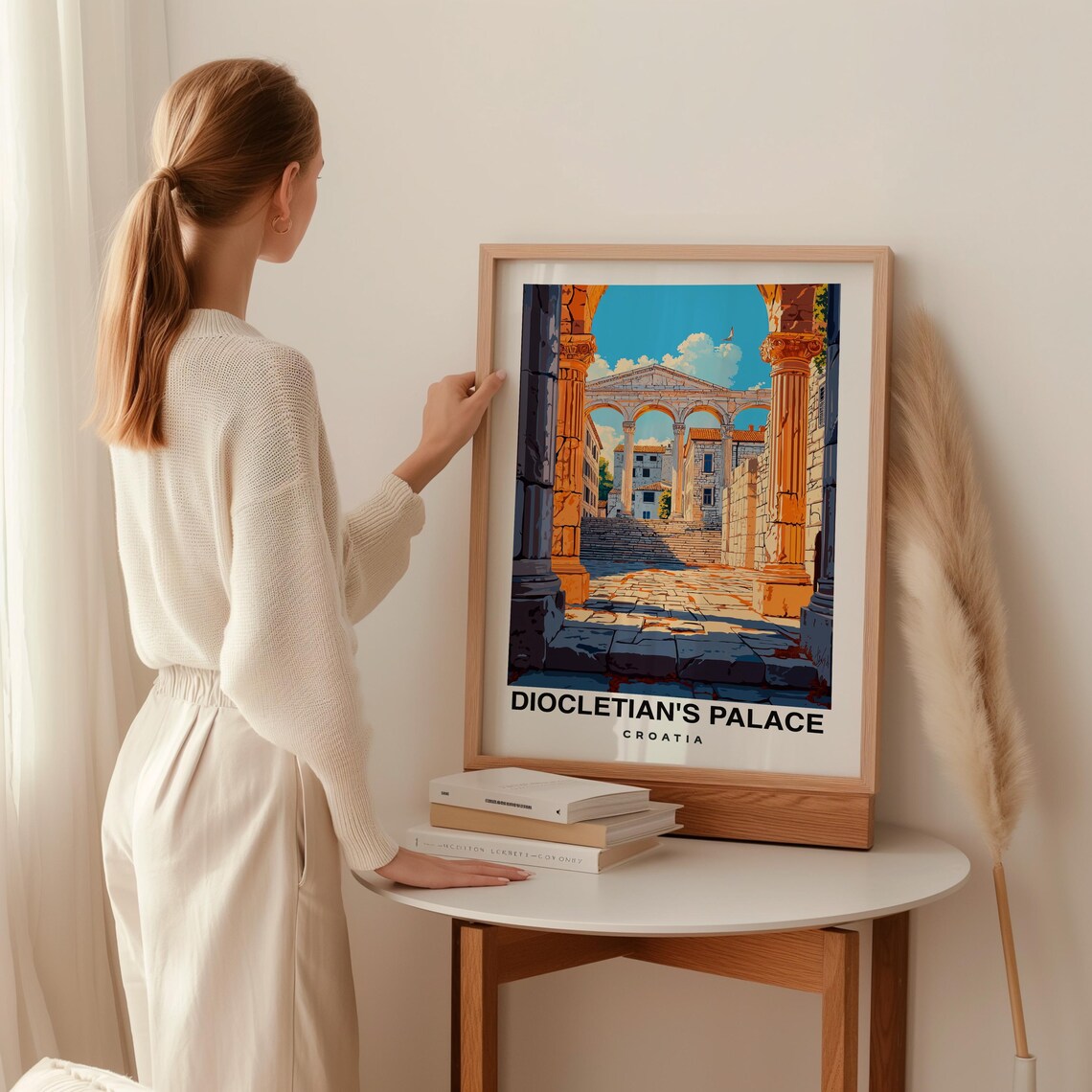 Diocletians Palace Print Croatia Poster Diocletians Palace Views Palace Art Croatia Charm Palace Beauty Historic Landmark - Image 2