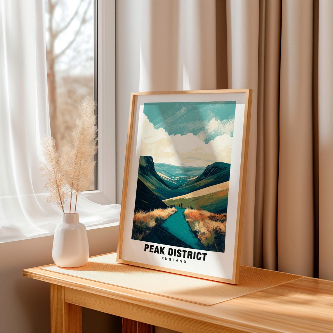 Peak District Print England Poster Peak District Views Peak District Trails Peak District Hills England Charm Peak District Beauty - Image 3