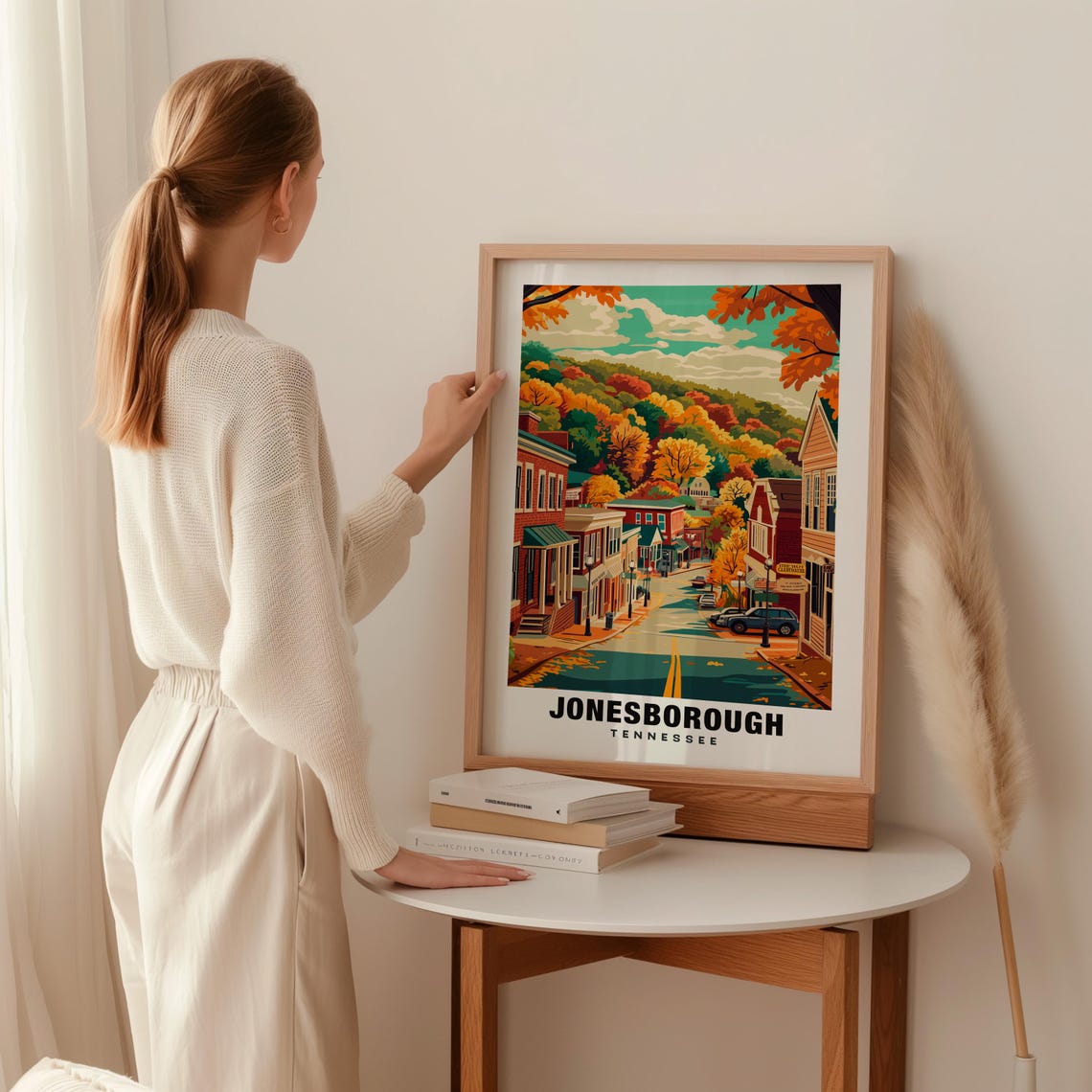 Jonesborough Print Tennessee Poster Jonesborough Views Jonesborough Art Tennessee Charm Jonesborough Beauty Historic Town Scenic Art - Image 2