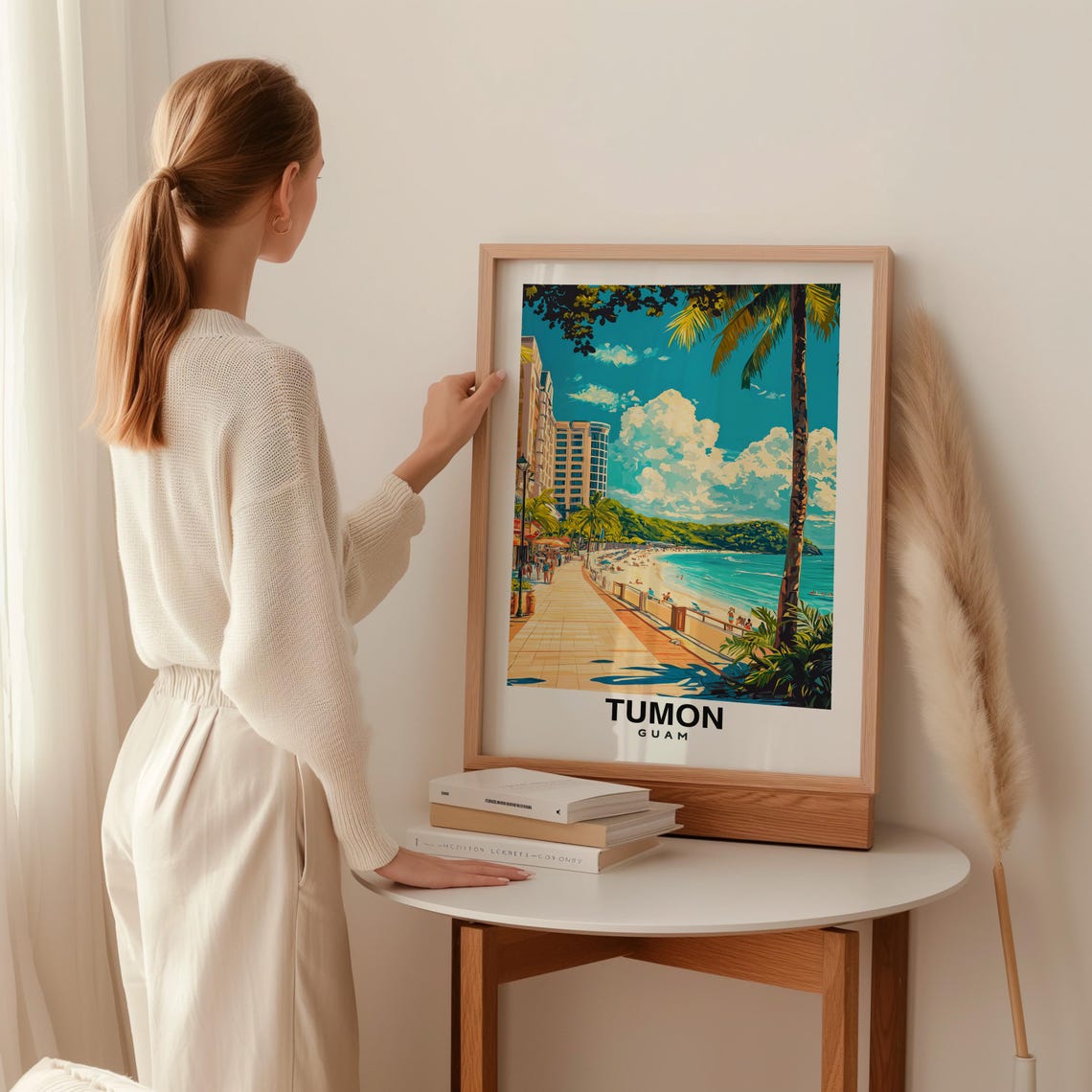 Tumon Travel Print Wall Art Tumon Guam City Print Tumon Travel Gift Tumon City Poster Travel Gift Tumon Home Decor - Image 2