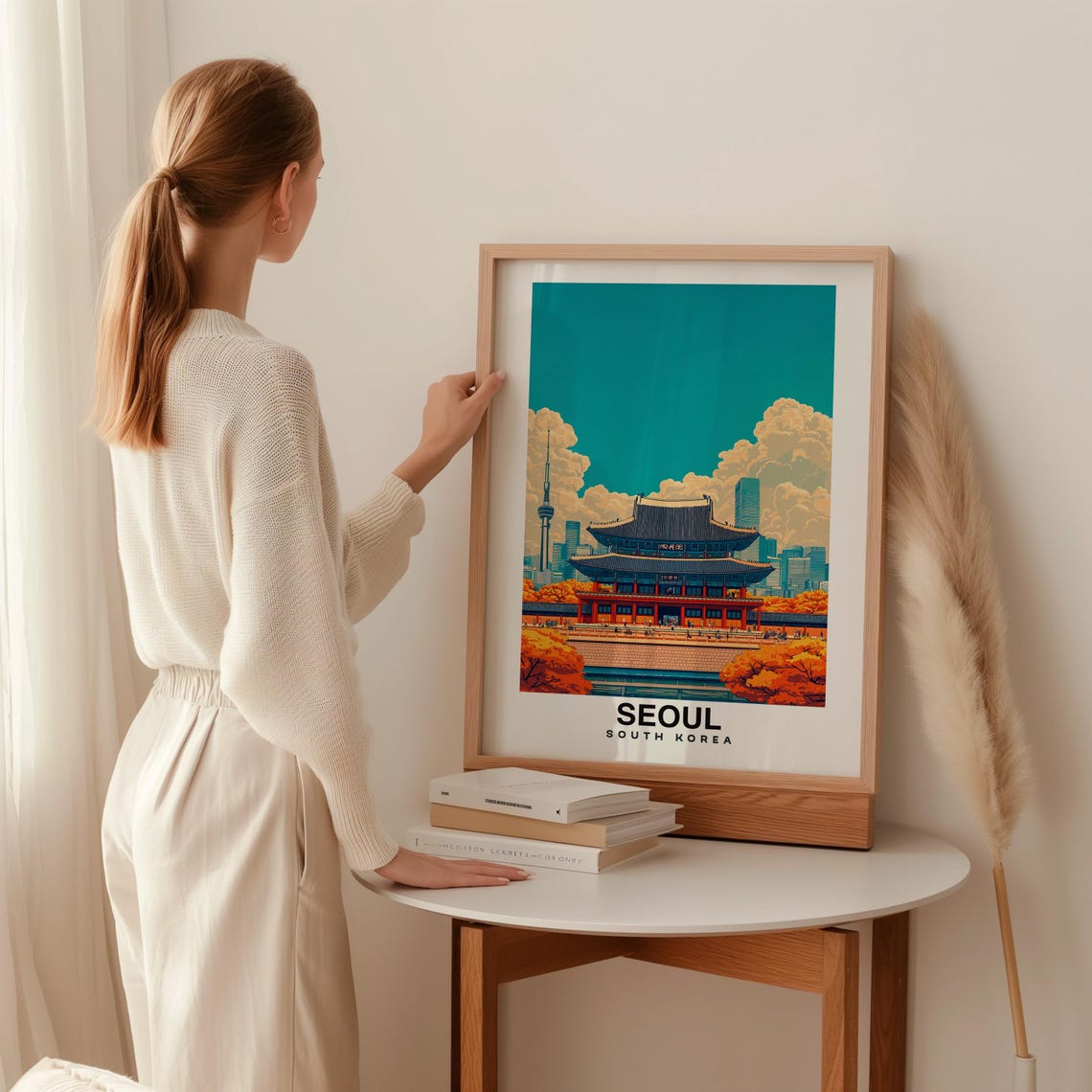 Seoul South Korea Travel Print Wall Art Seoul South Korea City Print Seoul Seoul Travel Gift South Korea Poster - Image 2