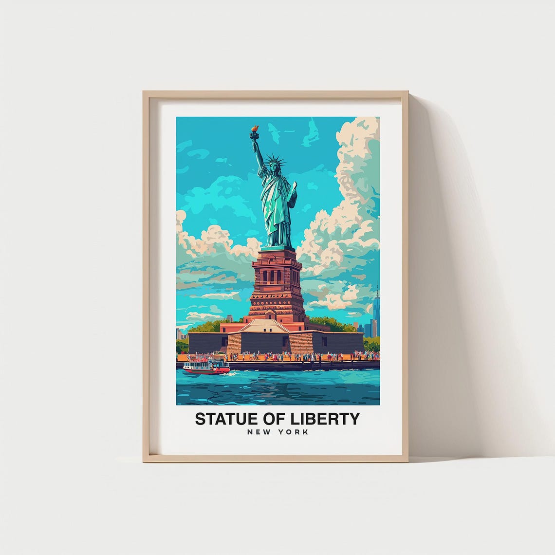 Statue Of Liberty Travel Print Statue Of Liberty United States Travel Gift City Poster Wedding Gift Poster