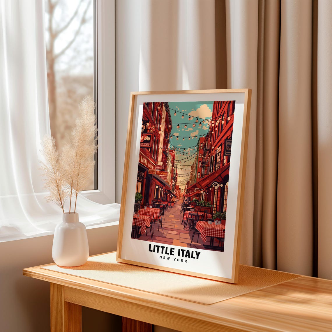 Little Italy Print New York Poster Little Italy Views Little Italy Art New York Charm Italy Beauty Italian Heritage Historic District - Image 3