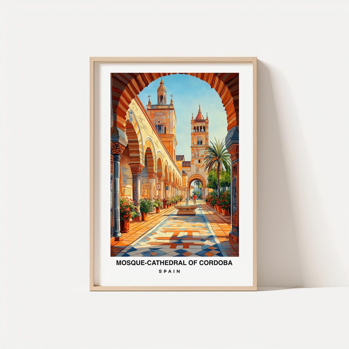 Mosque Cathedral Of Cordoba Travel Print Wall Art Cordoba Spain City Print Mosque Cathedral Of Cordoba Travel Gift