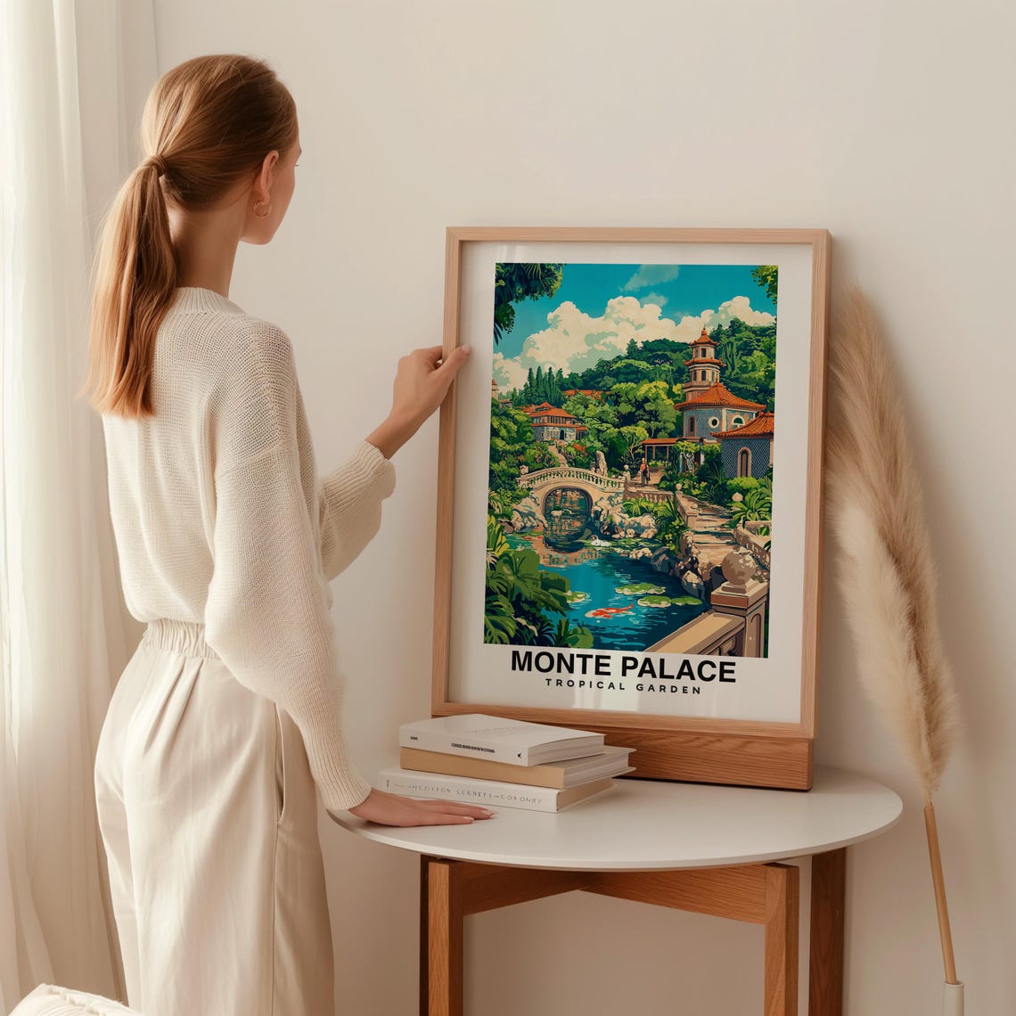 Monte Palace Tropical Garden Print Portugal Poster Travel Wall Art Scenic Print Nature Decor Exotic Plants Funchal View Travel Print - Image 2