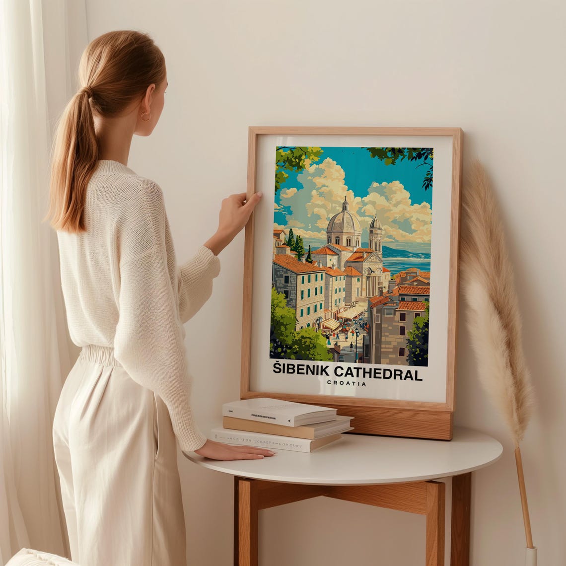 Ibenik Cathedral Travel Print Wall Art Ibenik Croatia City Print Ibenik Cathedral Travel Gift Ibenik Cathedral Poster Wall Art - Image 2