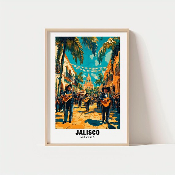 Jalisco Print Mexico Poster Views Art Charm Beauty Cultural Heritage Scenic Landscapehistoric Region