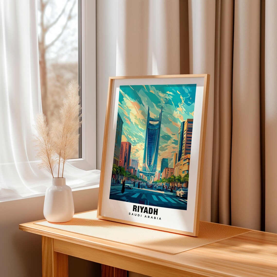 Riyadh Views, Saudi Arabia Travel Poster - Image 3