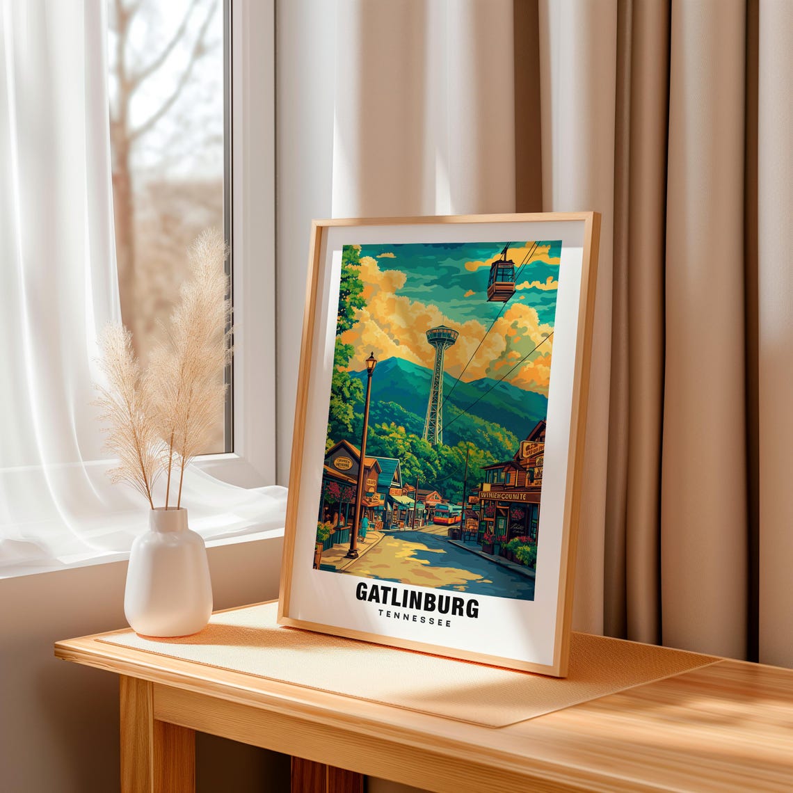 Gatlinburg Print Tennessee Poster Gatlinburg Views Gatlinburg Landmarks Gatlinburg City Tennessee Charm Gatlinburg Beauty Gatlinburg - Image 3