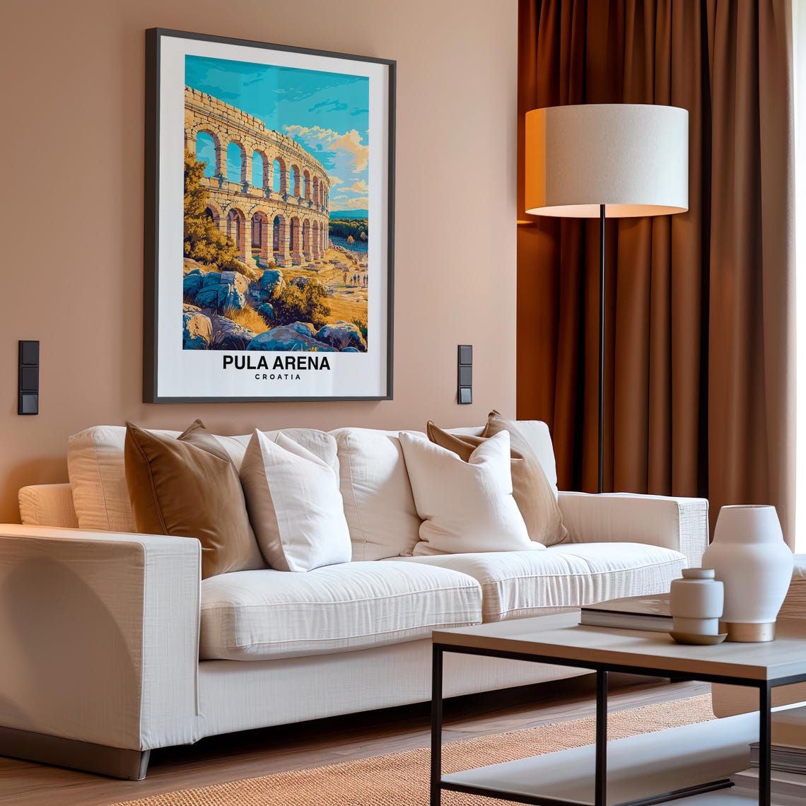 Pula Arena Travel Print Wall Art Pula Croatia City Print Pula Arena Travel Gift Pula Arena Poster Travel Gift Poster - Image 4