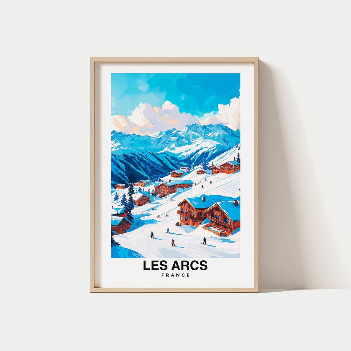 Les Arcs France Travel Print Wall Art Les Arcs France City Print Les Arcs France Travel Gift Les Arcs France Poster Travel Gift