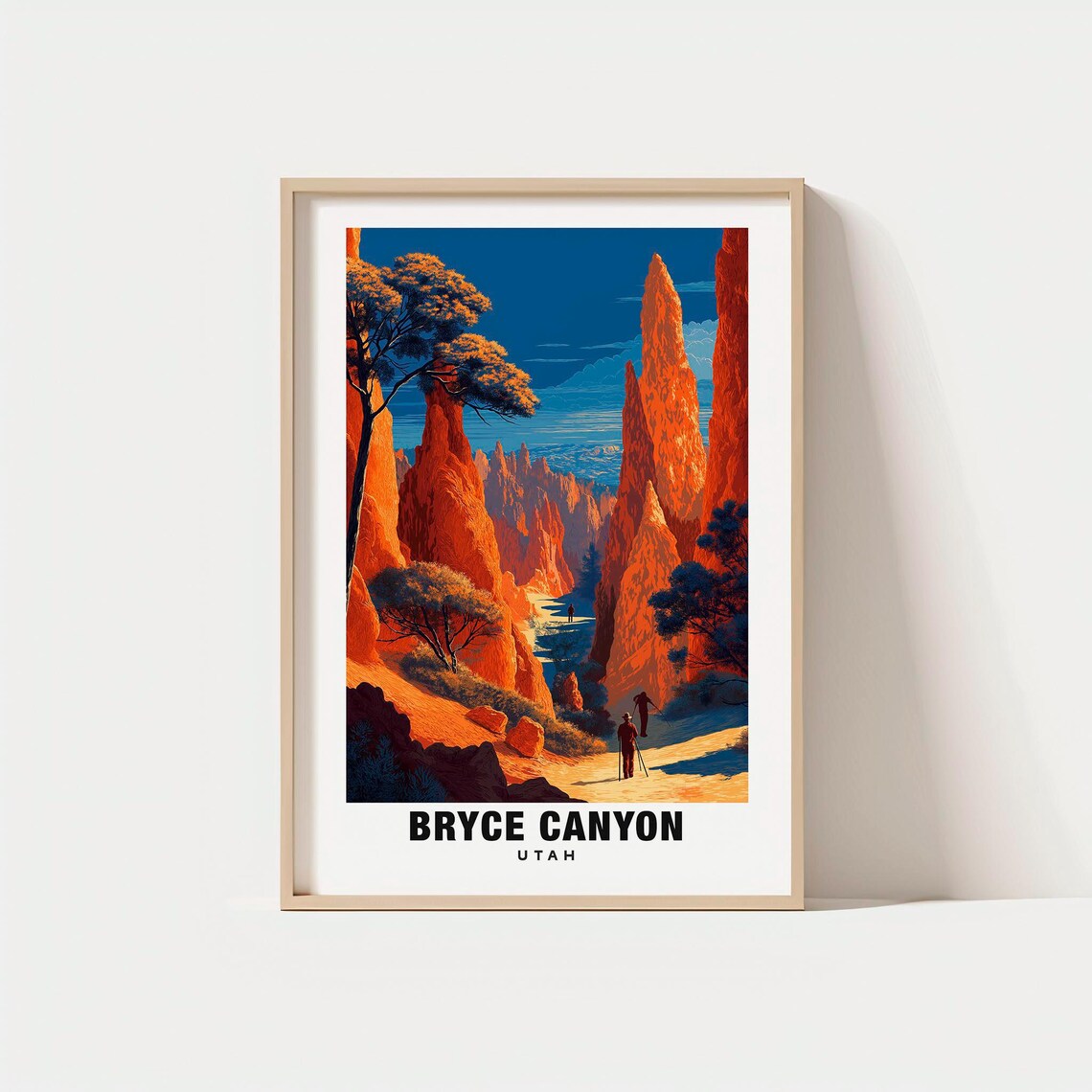 Bryce Canyon Utah Hoodoos Amphitheater Hiking Adventure Poster