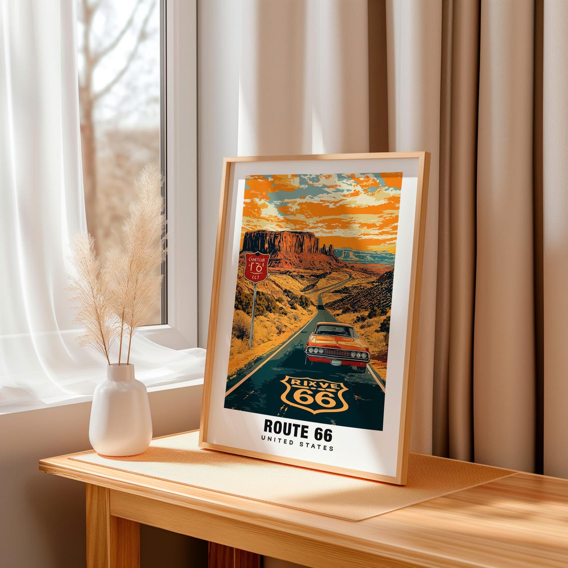 Mother Of Roads Print Usa Poster Mother Of Roads Views Mother Of Roads Landmarks Mother Of Roads City Usa Charm Mother Of Roads - Image 3