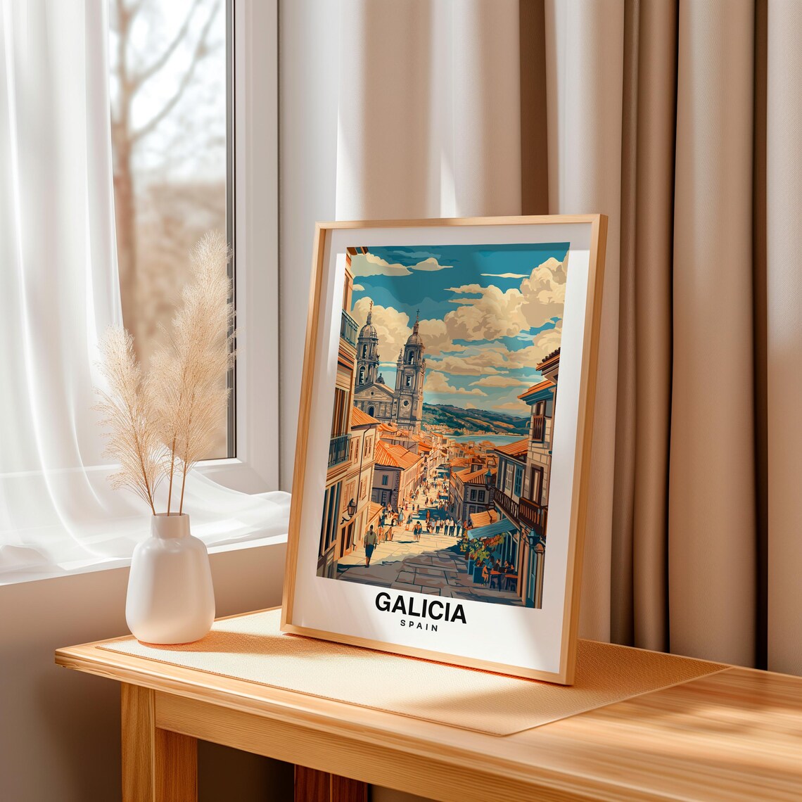 Galicia Print Spain Poster Travel Wall Art Coastal Print Europe Poster Scenic Art Nature Decor Travel Poster Atlantic Print - Image 3