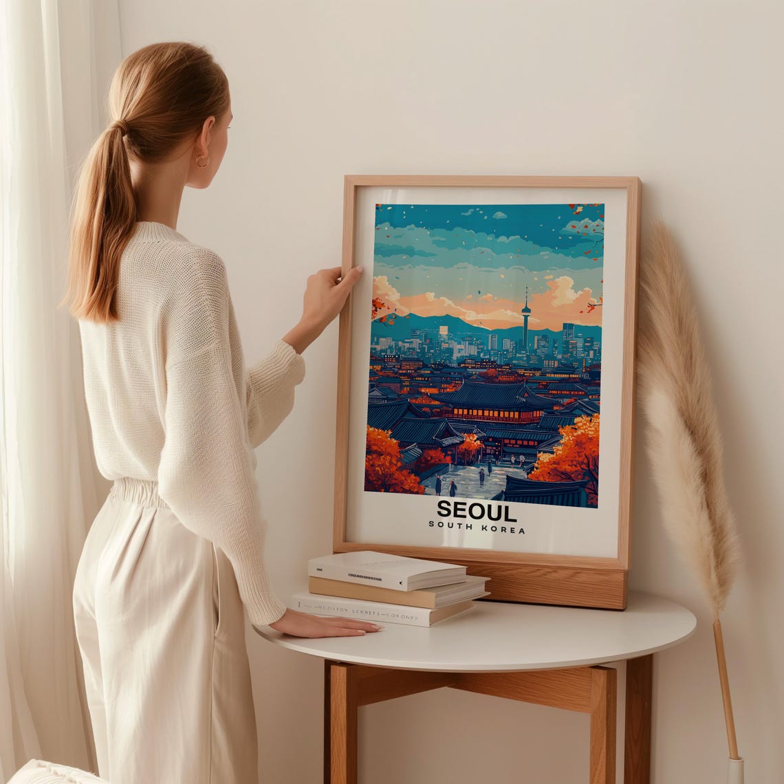 Seoul Travel Print Seoul South Korea Travel Gift City Poster Wedding Gift Birthday Present Seoul Culture - Image 2