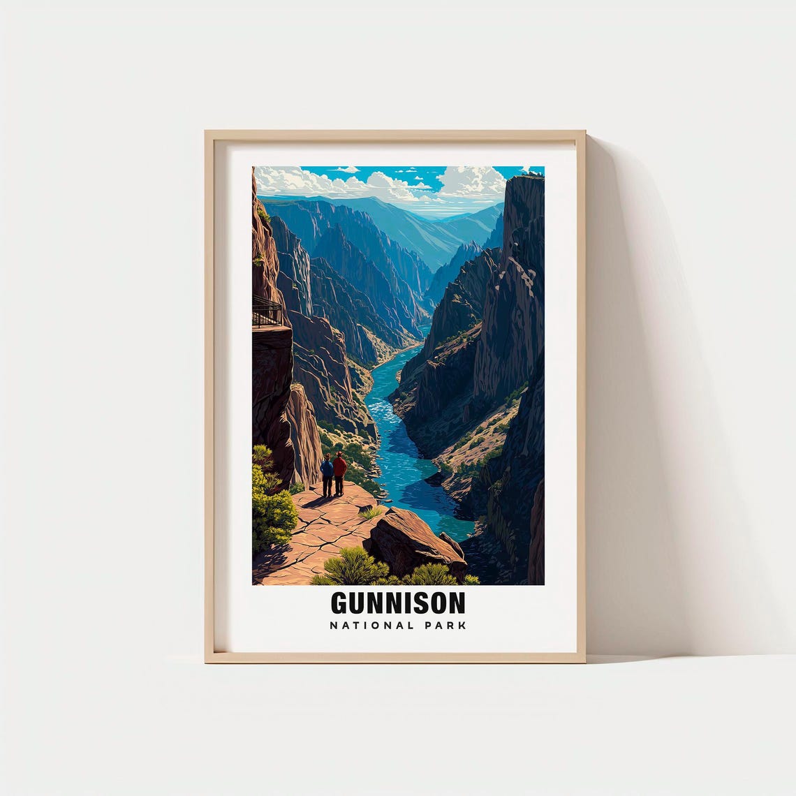 Gunnison National Park Colorado Deep Canyon River Gorge Poster