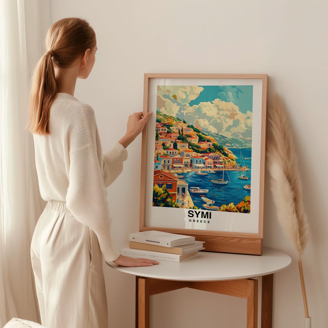 Symi Print Greece Poster Travel Wall Art Island Print Europe Poster Coastal Art Aegean Decor Scenic Print Travel Poster Greek Art - Image 2