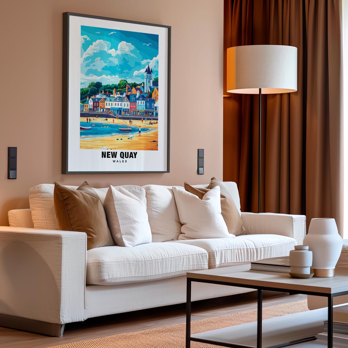 New Quay Print Wales Poster New Quay Views New Quay Beach New Quay Town Wales Charm New Quay Beauty New Quay Heritage New Quay Art - Image 4