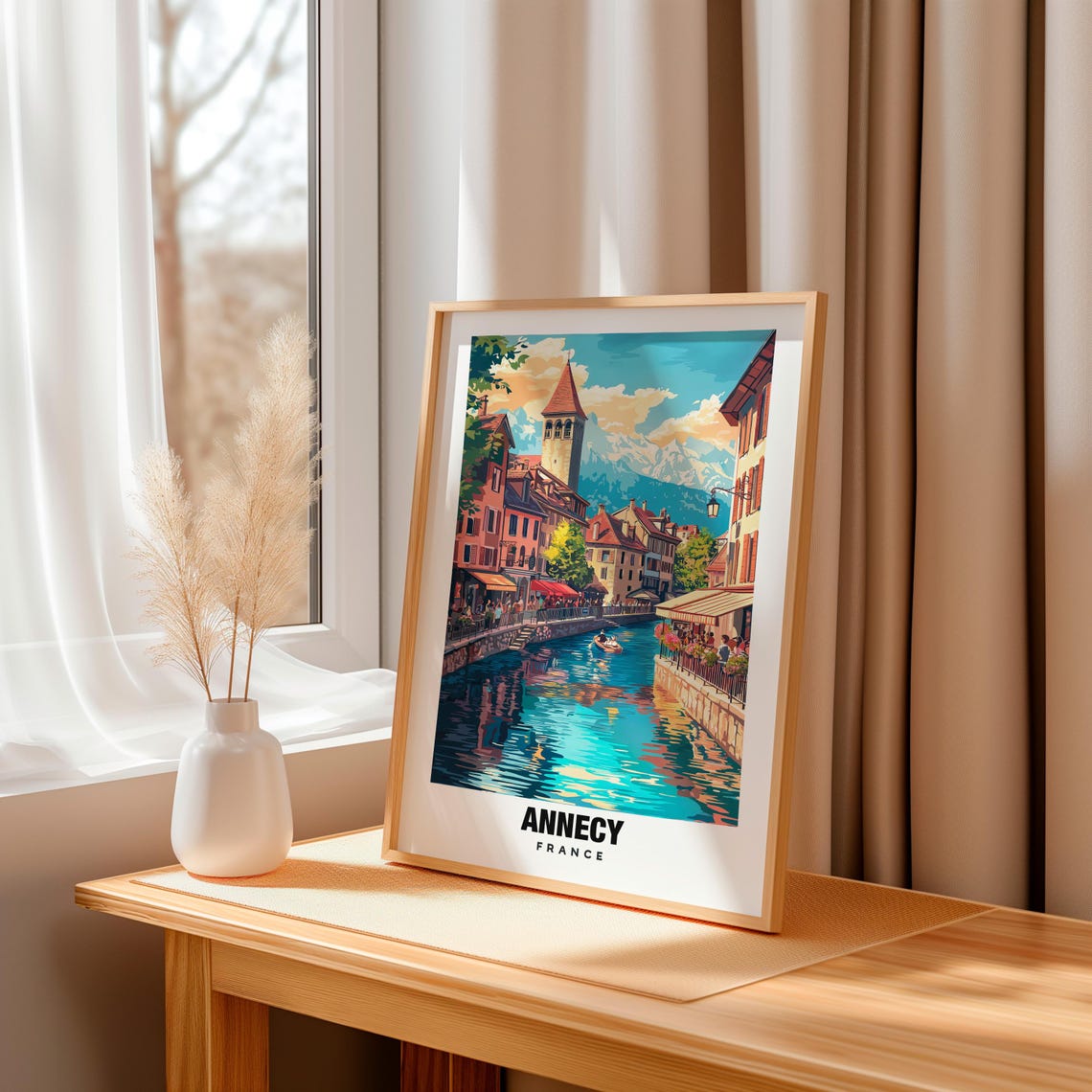 Annecy Print France Poster Annecy Views Annecy Lake Annecy Town France Charm Annecy Beauty Annecy Heritage Annecy Art - Image 3