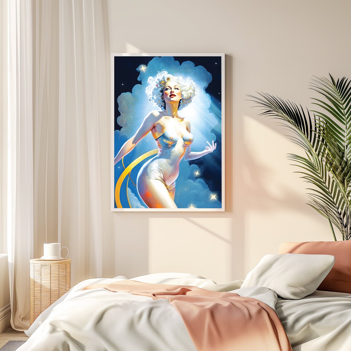 Spirit Of Light Aura Poster, Surreal Psychedelic Collage - Image 4