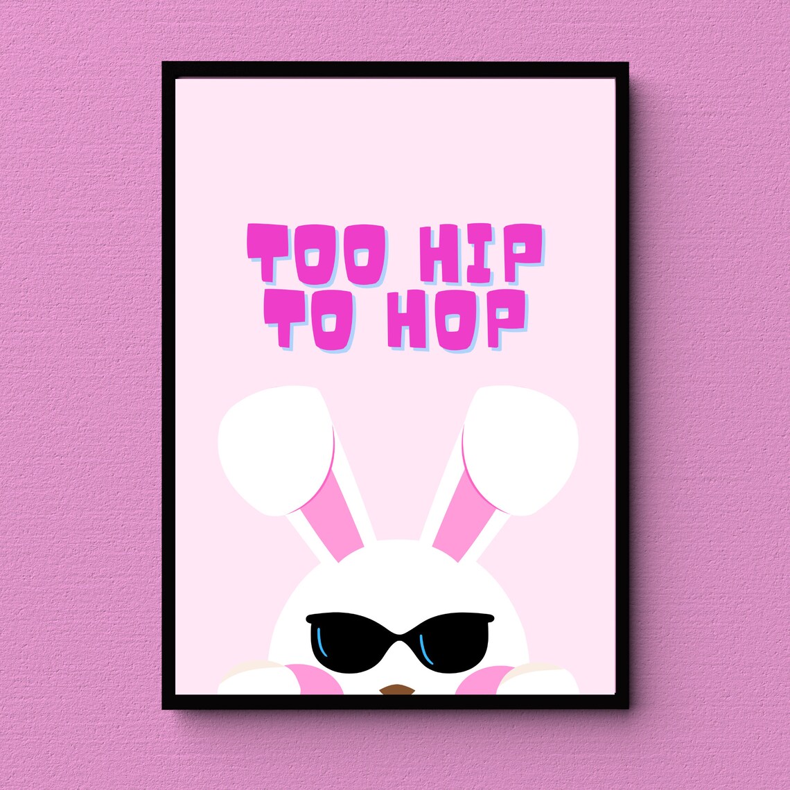 Too Hip To Hop Easter Wall Art, Hello Spring - Image 2