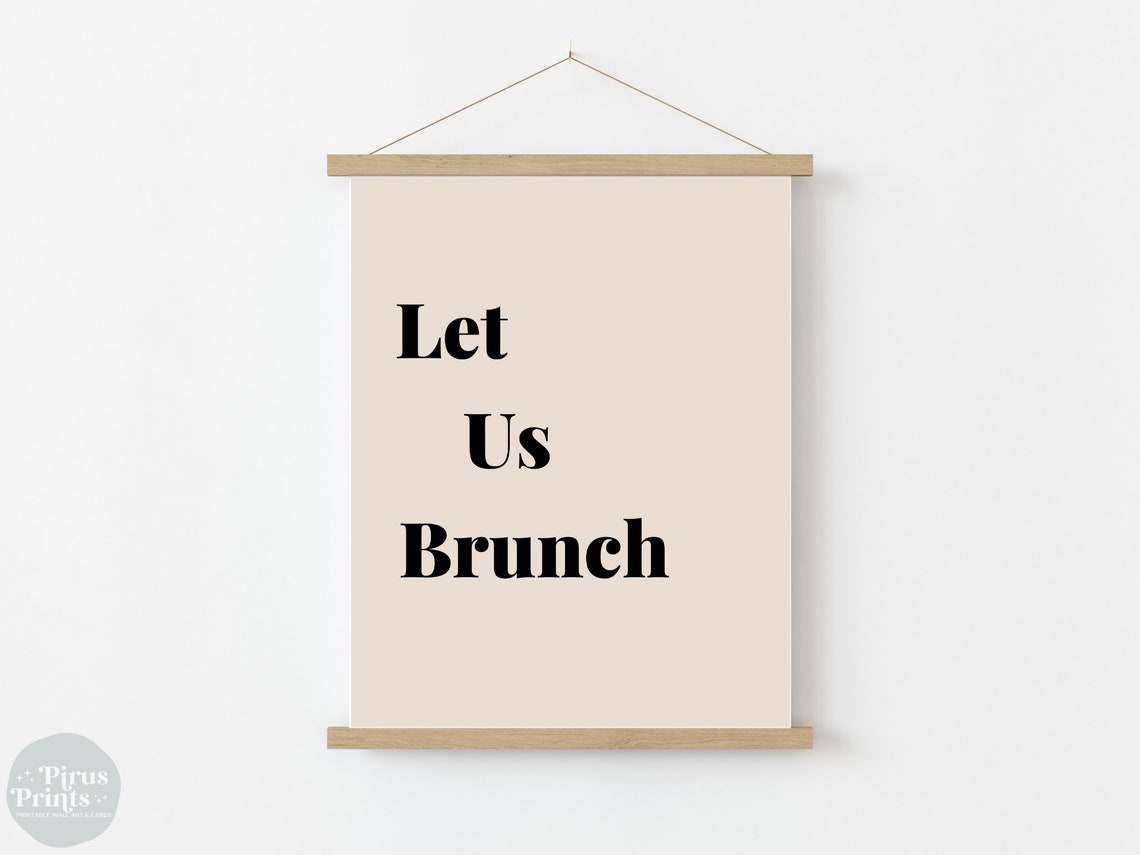 Let Us Brunch, Minimal Kitchen Decor - Image 2