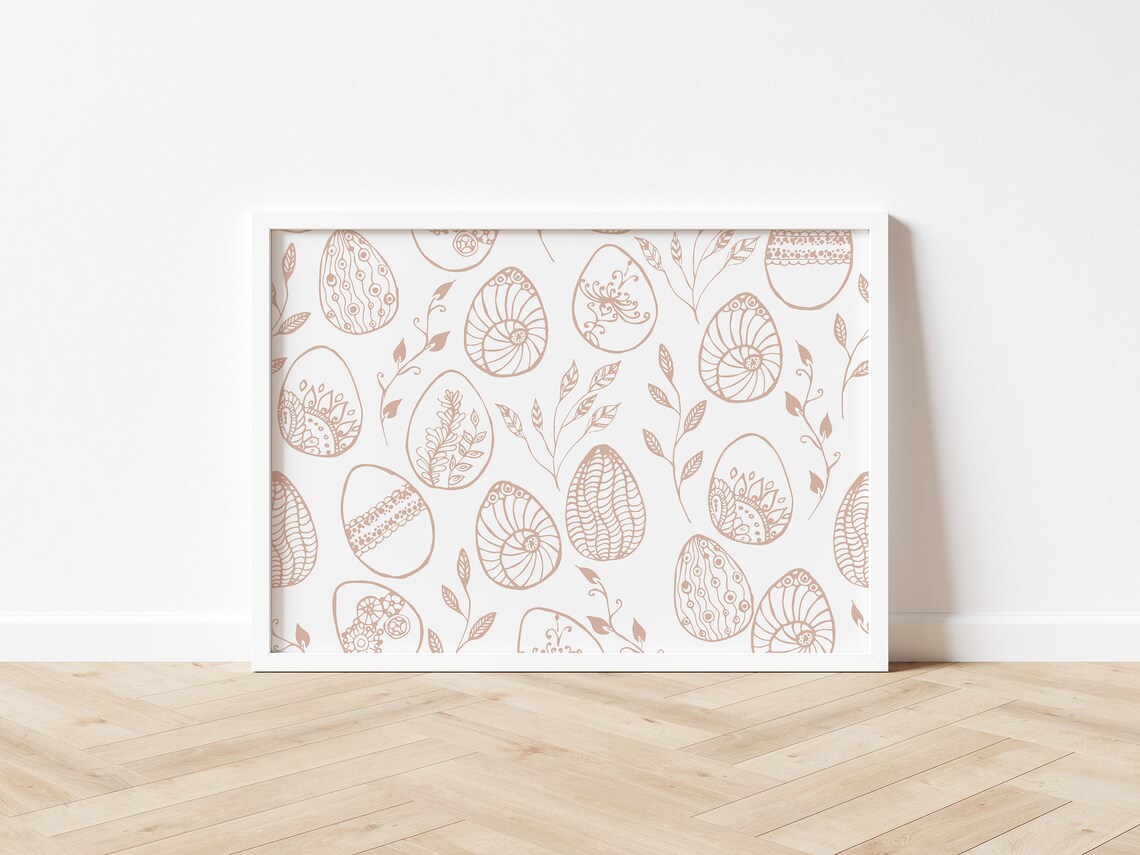 Easter Eggs Print, Minimalist Easter Decor - Image 2