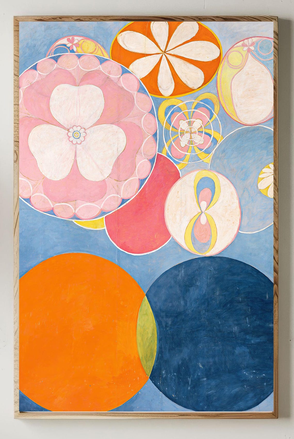 Hilma af Klint Blue Circle Abstract Geometric Vintage Wall Art Poster - Image 4