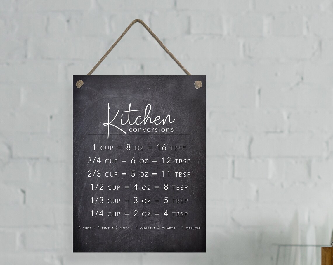 Kitchen Conversions Chart, Kitchen Wall Art Print - Image 3