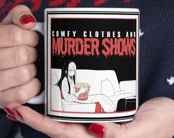 Funny Murder Shows Coffee Campfire Fall Mug