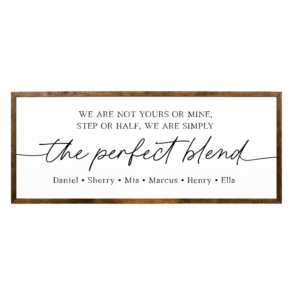 Perfect Blend Personalized Family Sign, Custom Names Art Print - Image 2