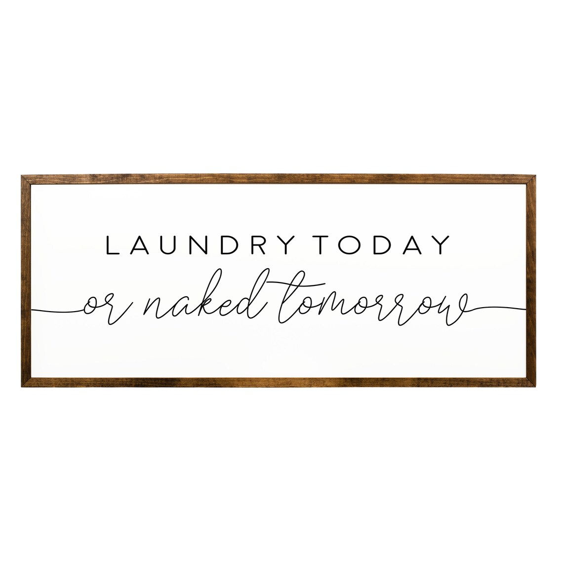 Laundry Today Or Naked Tomorrow Funny Wall Art Print - Image 2