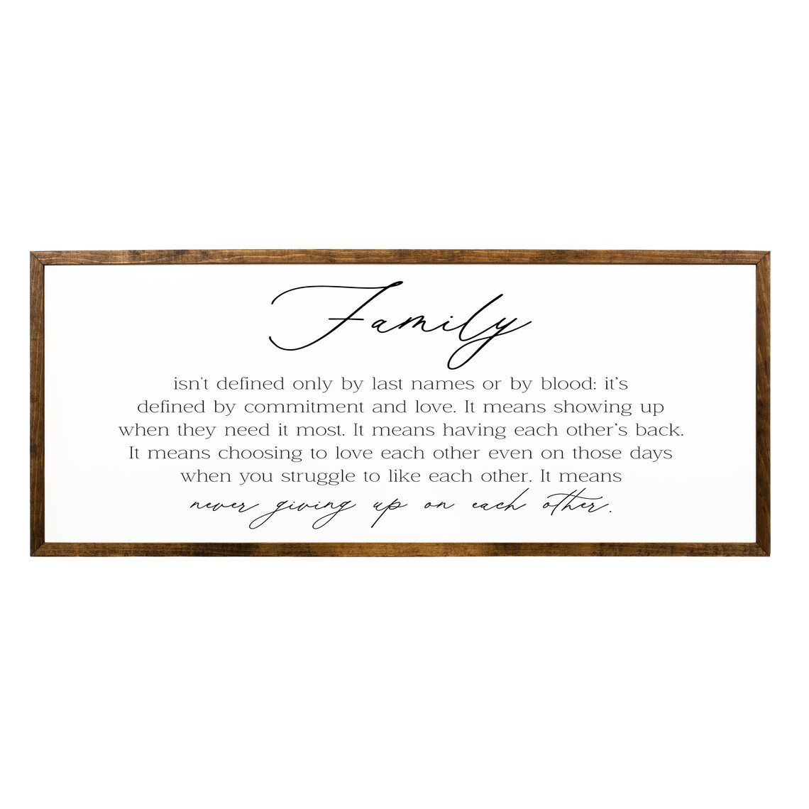 Family Isn't Defined By Last Names, Farmhouse Art Print - Image 2