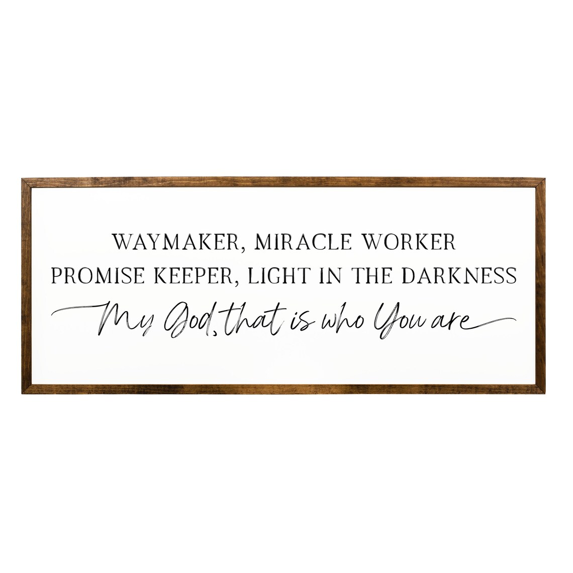 Waymaker Miracle Worker Sign, Worship Song Art Print - Image 2