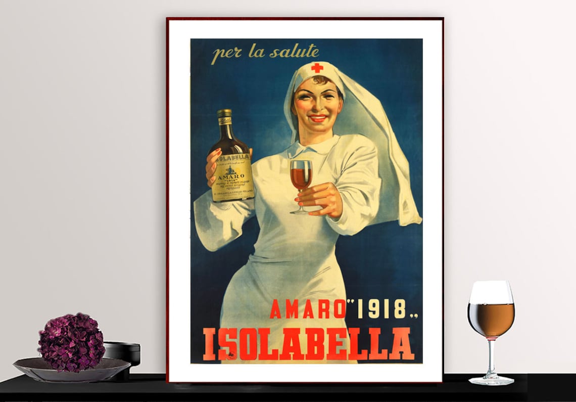 Amaro Isolabella Vintage Art Deco Poster Print