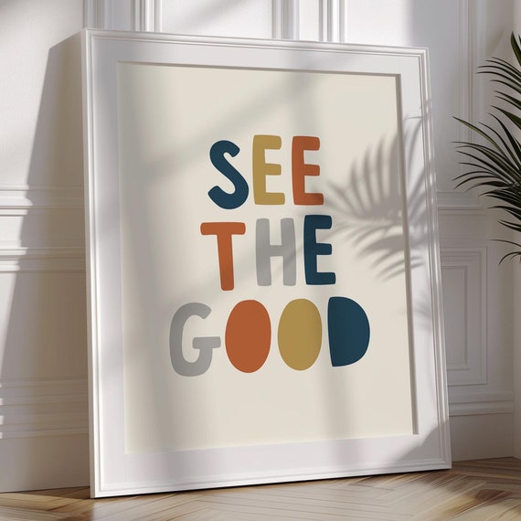 See The Good Inspirational Phrase Print Apartment Decor Typography Dorm Wall Art Cute Home Family Saying Bedroom Poster