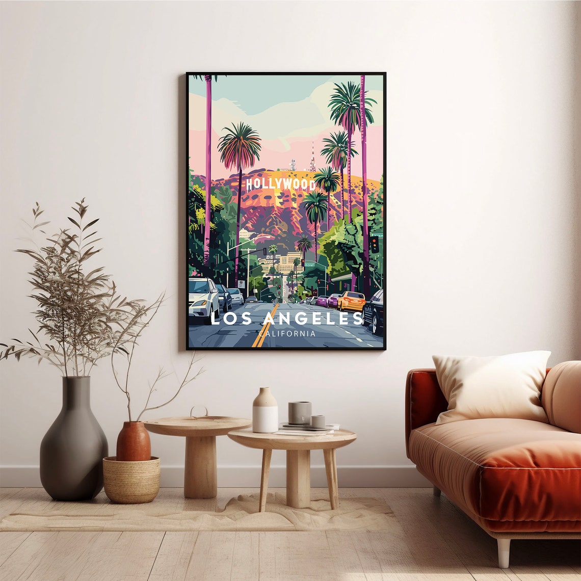 Los Angeles California Travel Print Los Angeles Wall Art San Francisco Decor California Photography Beach Poster Hollywood Artwork La Art - Image 4