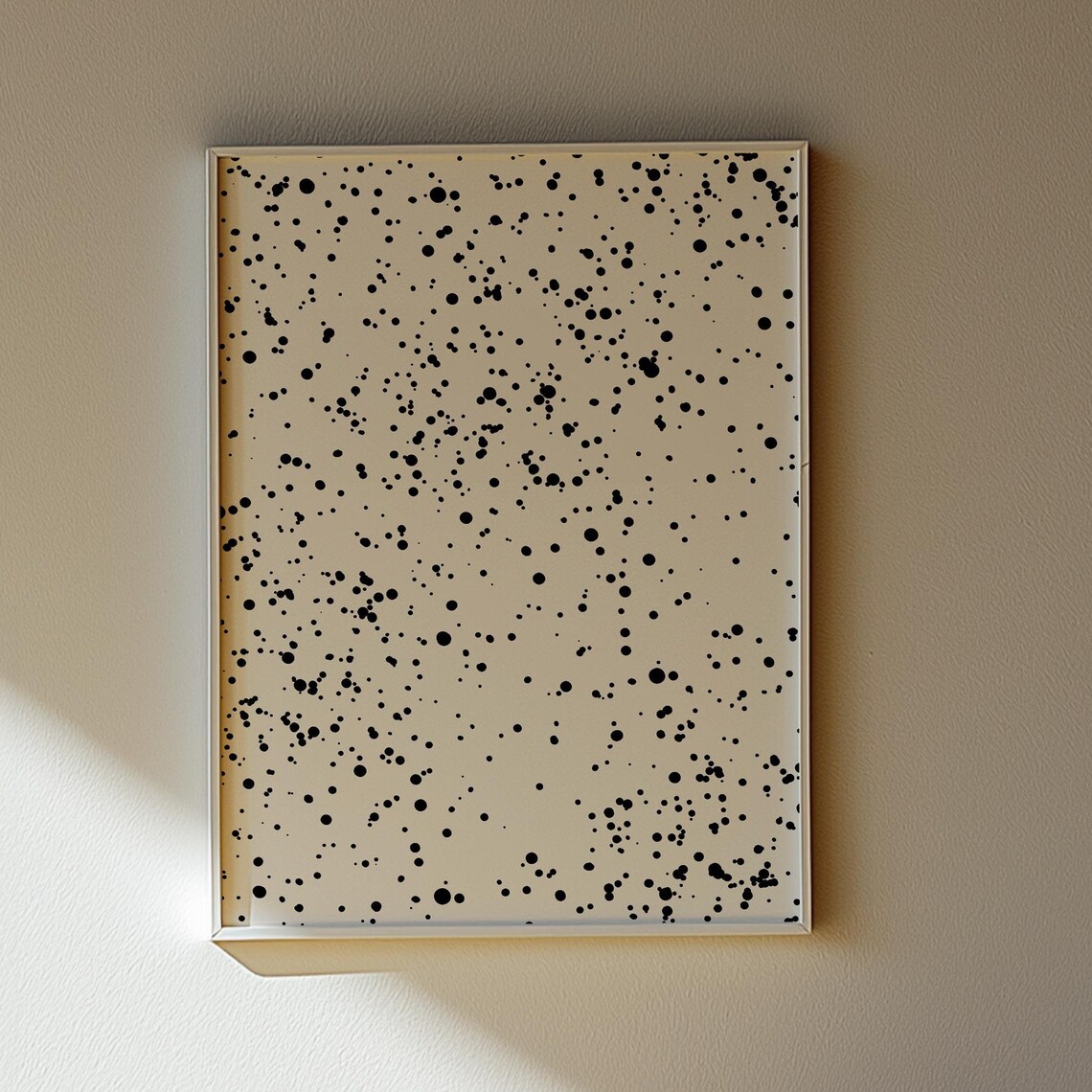 Modern Splatter Abstract, Minimalist Wall Decor