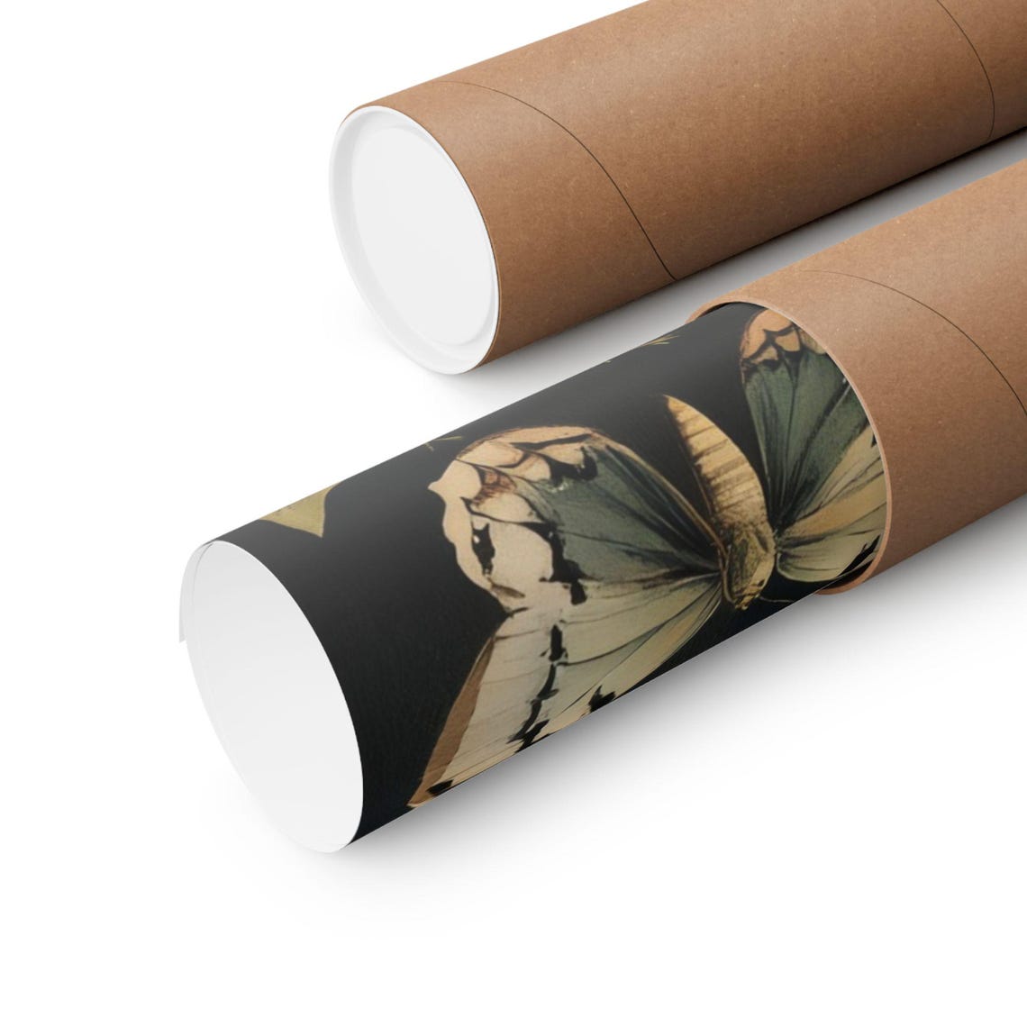 Butterfly Mushroom Wildflower Botanical Chart Dark Academia Poster - Image 3