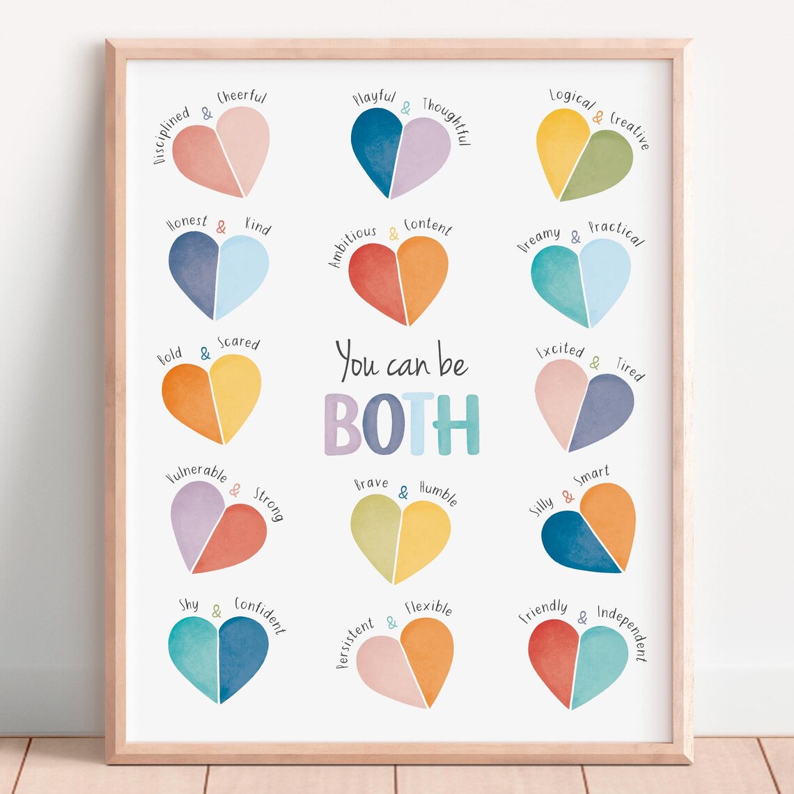 You Can Be Both Therapy Office Decor Poster