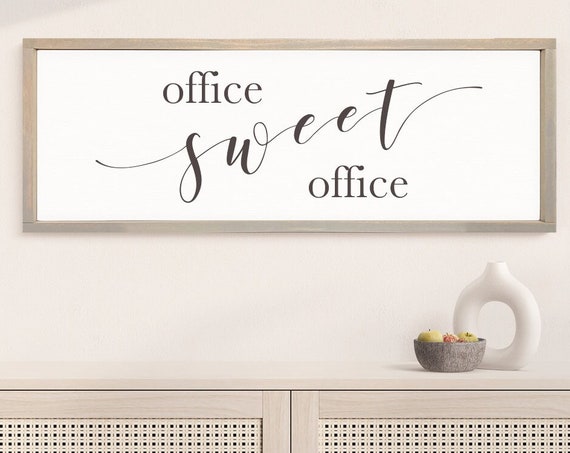 Office Sweet Office Funny Home Office Art Print