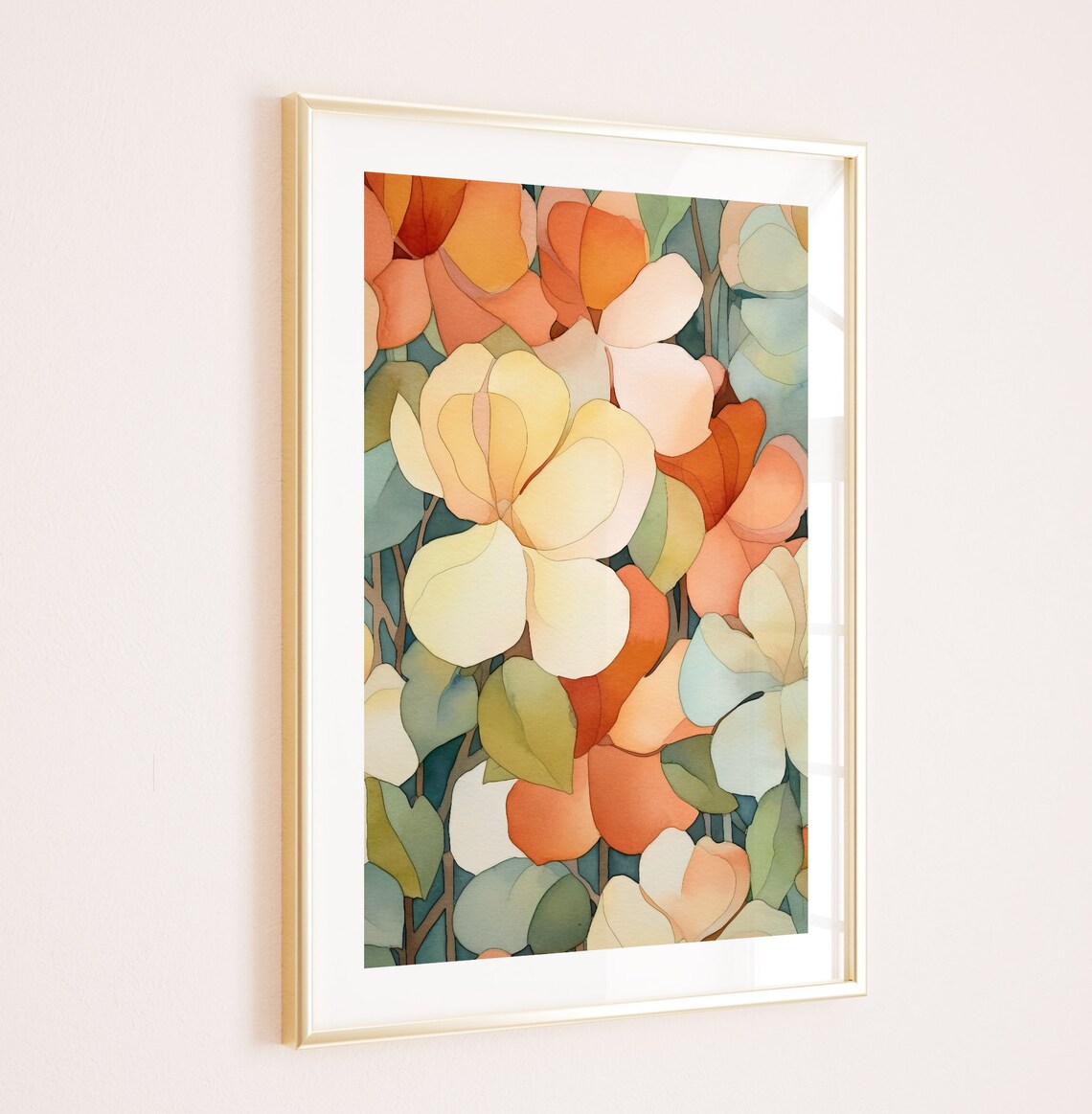 Floral Watercolor Botanical Illustration, Modern Decor - Image 4