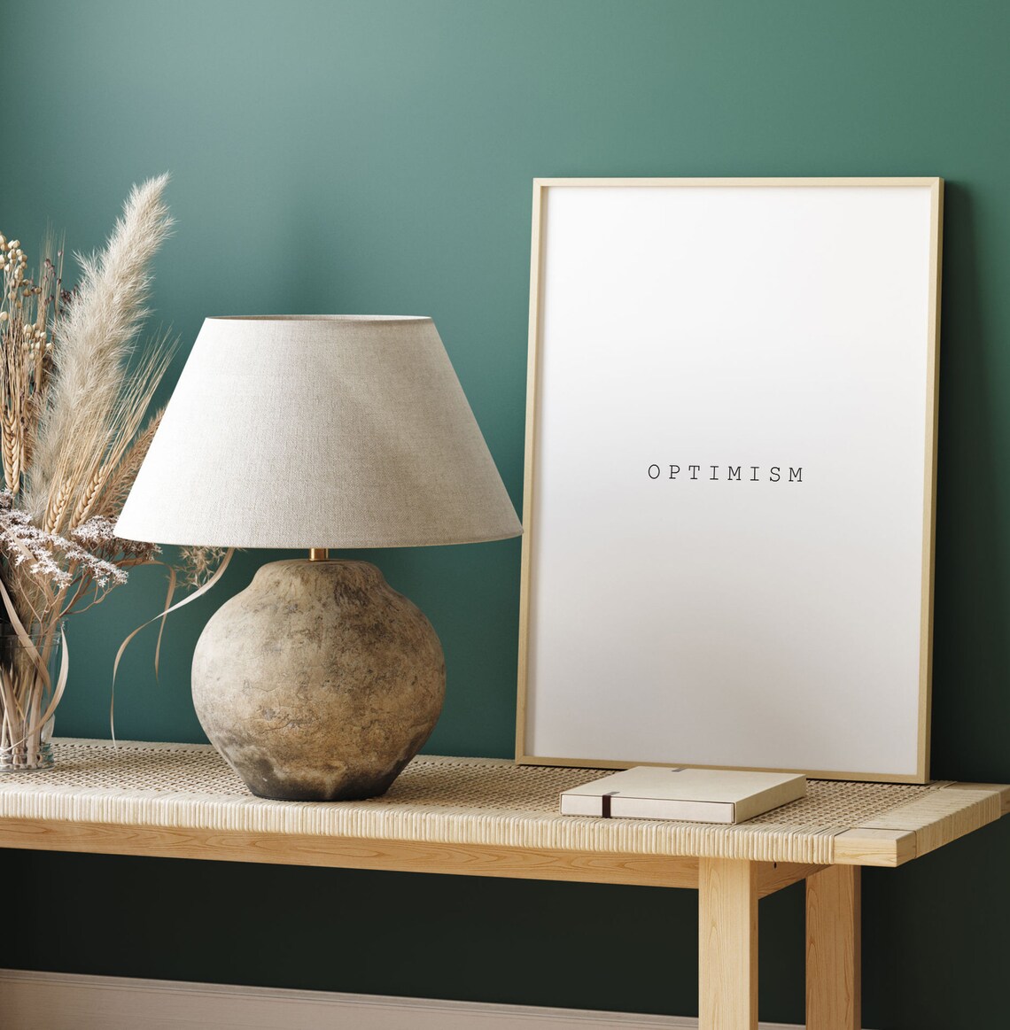 Optimism Art Calligraphy Wall Art Quote Poster Typography Wall Art Motivational Home Decor Instant - Image 3