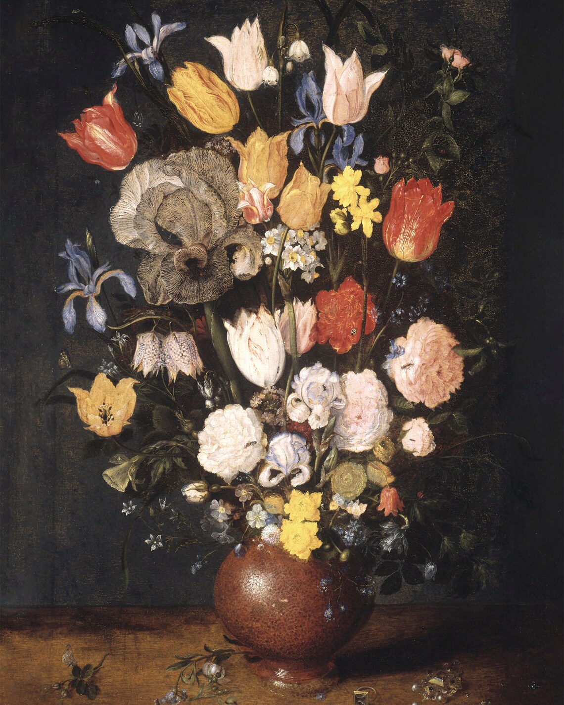 Dark Academia Floral Still Life, Vintage Art Print - Image 3