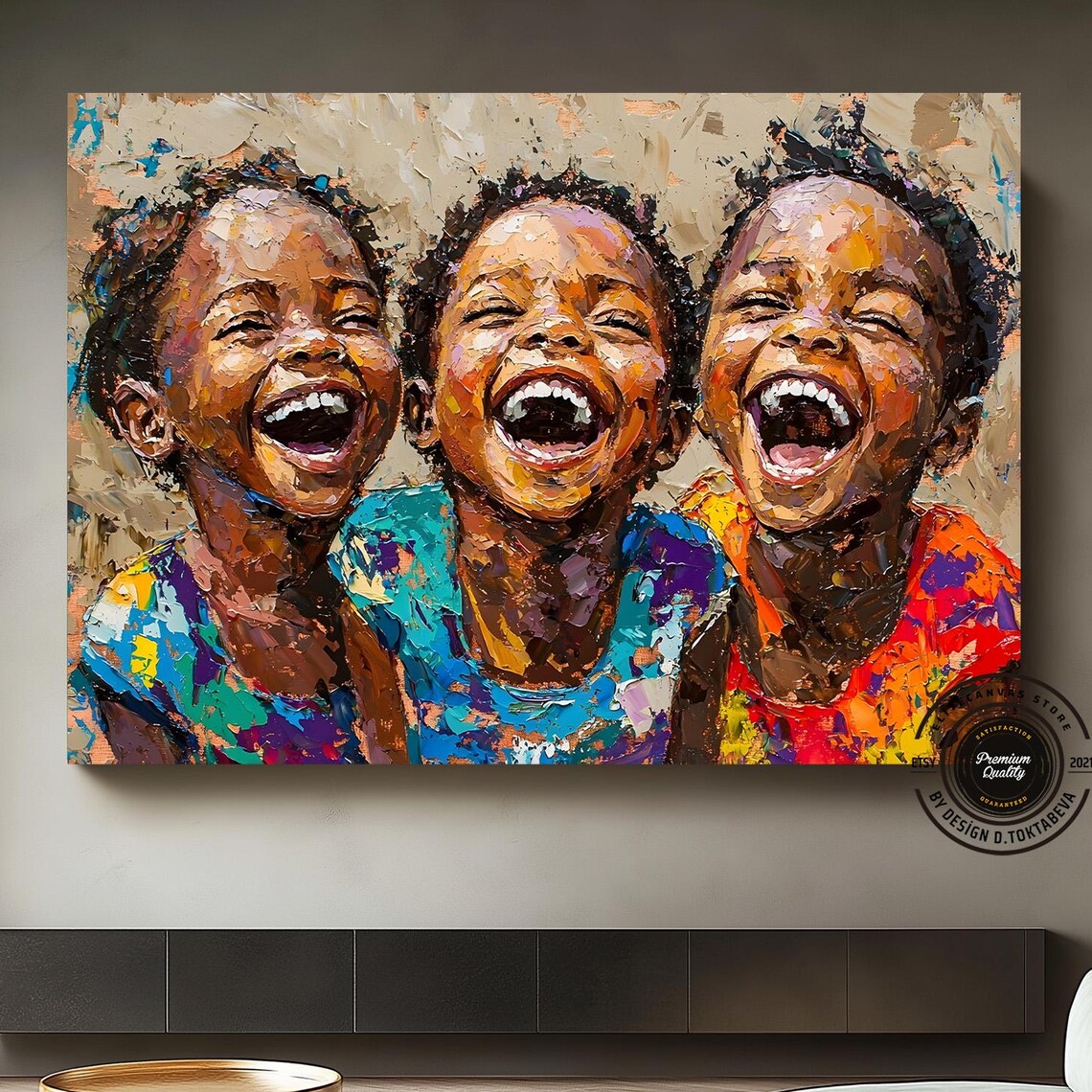 Joyful Brotherhood: African Children Art Print