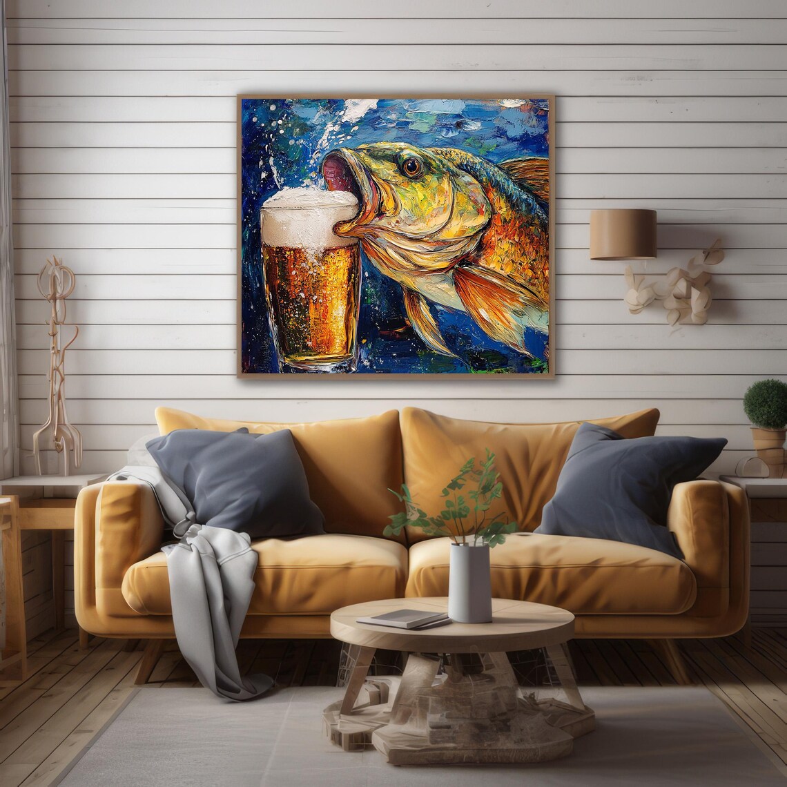 Fish Print, Funny Fishing Gift for Husband - Image 4